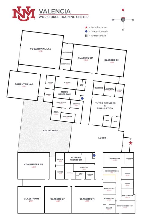 Wtc Campus Map Valencia Campus The University Of New Mexico