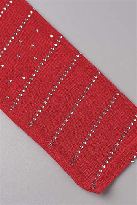 Wholesale White Sexy Patchwork Hot Drilling Hollowed Out Half A Turtleneck Long Sleeve Dresses