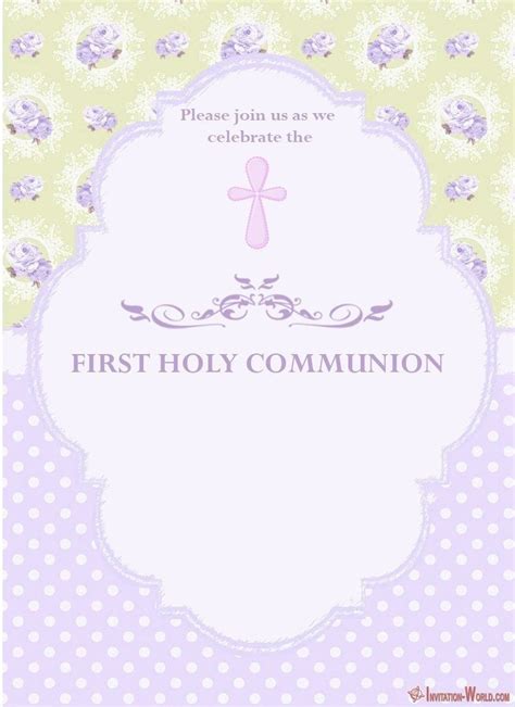 Free Printable 1St Communion Invitations | Free Printable