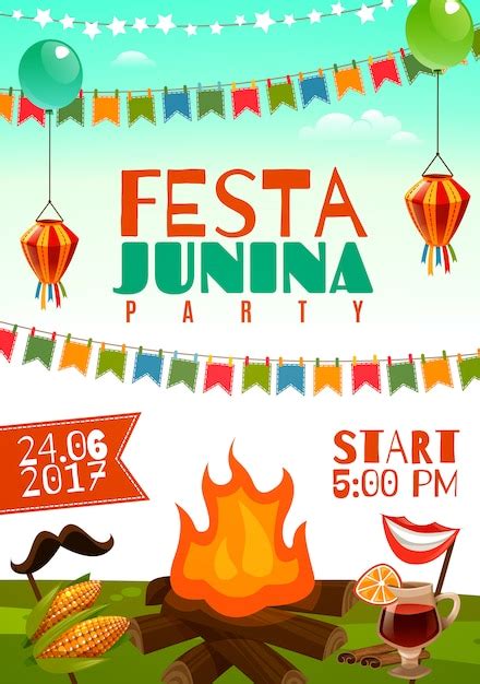 Cartaz festa junina Vetor Grátis