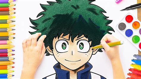 COMO DIBUJAR A DEKU IZUKU MIDORIYA MY HERO ACADEMIA BOKU NO HERO HOW