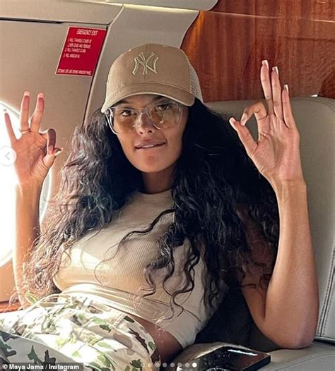 Maya Jama Puts On A Busty Display In White Bikini Top Before Changing Into Blue Two Piece