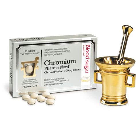 CHROMIUM TABLETS Pharma Nord Bio-Chromium N30 - chromium tablets UK ...