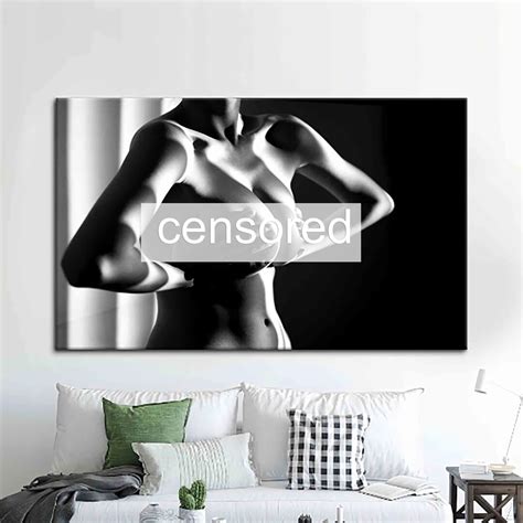 Naked Woman Breast Sexy Poster Nude Canvas Art Erotic Wall Art Bedroom Wall Decor Sexy Girl
