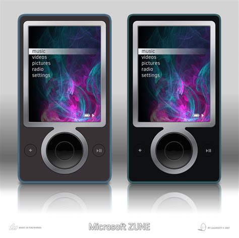 Microsoft Zune Player Vector By Lilshizzy On Deviantart