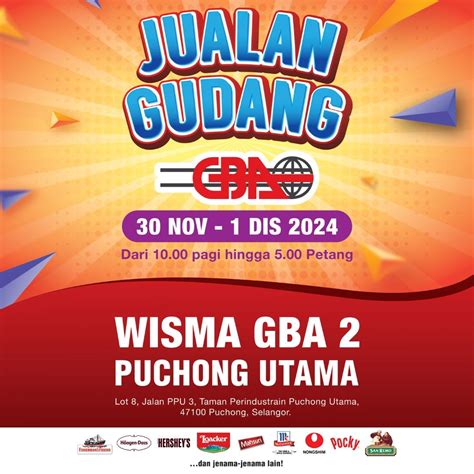 30 November 1 December 2024 Gba Malaysia Warehouse Sale Great