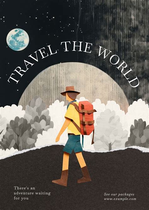 Travel World Poster Template Free Photo Rawpixel