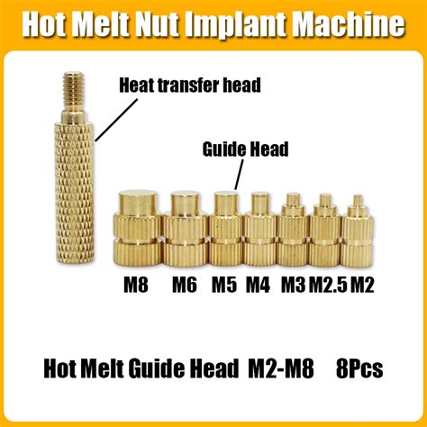 Brass Hot Melt Insert Knurled Nut Implant Machine Copper Nut Thermal Conduction Implant Heat