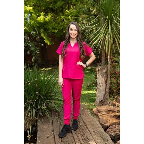 Hot Pink Scrub Set Bozzy Scrubs