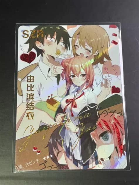 GODDESS STORY BIKINI Waifu SZR Collectible Character Holo Card Yui Yuigahama EUR 14 63 PicClick FR