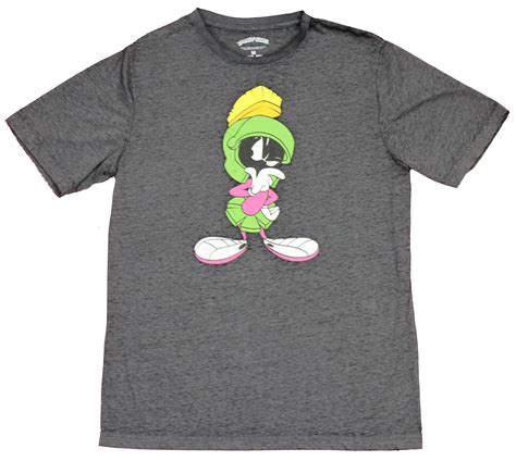 Looney Tunes Mens T Shirt Marvin The Martian Thinking Pose Medium