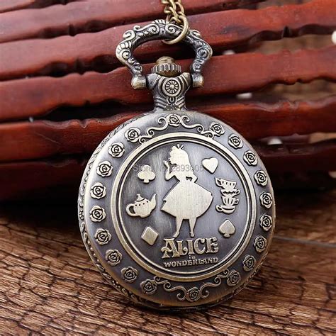 Buy Alice In Wonderland Bronze Pocket Watch Watches