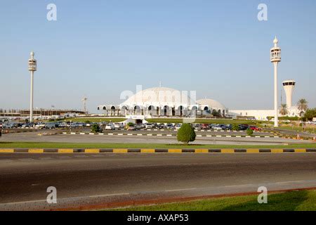 Sharjah airport terminal buildings in the United Arab Emirates Stock ...