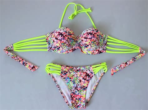 Women Sexy Multi Rope Swimsuit Swimwear Bikini Yellow On Luulla