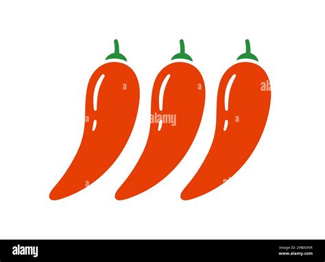 Red Chili Pepper Chili Level Icon Spice Level Mark Extra Hot Spicy Meter Vector Illustration