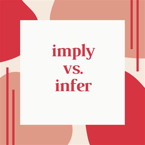 Imply Vs Infer Grammar Party