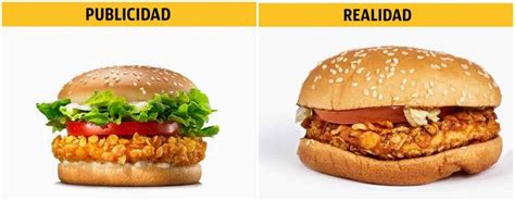 Esta Es La Realidad Vs La Publicidad De La Comida Rápida delicias tv blog