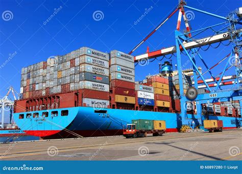 port dock  container ship   brands  colors  shipping