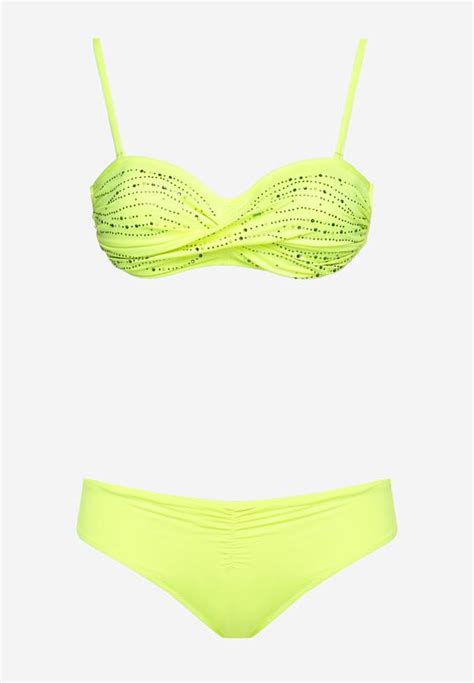 Costum De Baie Bikini Galben Born2be