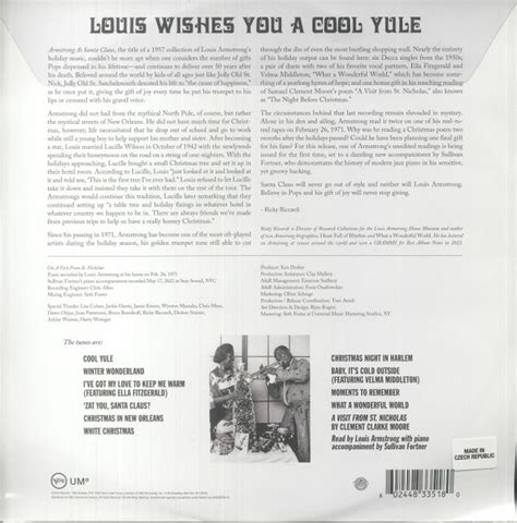 Louis ARMSTRONG Louis Wishes You A Cool Yule Vinyl At Juno Records