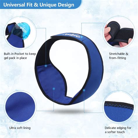 Hilphjaw Ice Pack Tmj Relief For Face And Chin Pain Reusable Hot Cold Pack Wrap With Gel