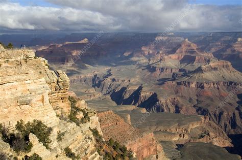 south rim view   grand canyon stock image  science
