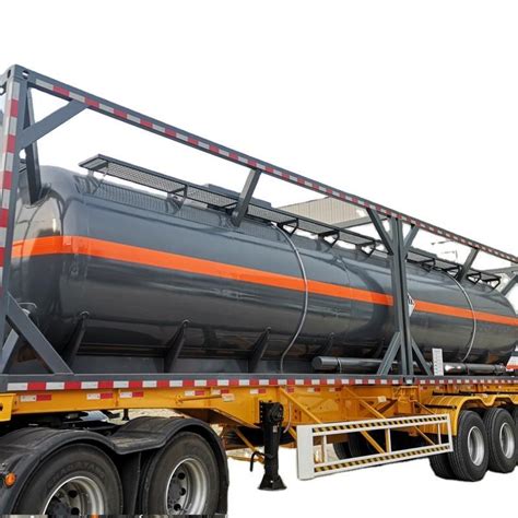 30FT Chemical Liquid Tank Container For Hydrochloric Acid HCl Caustic