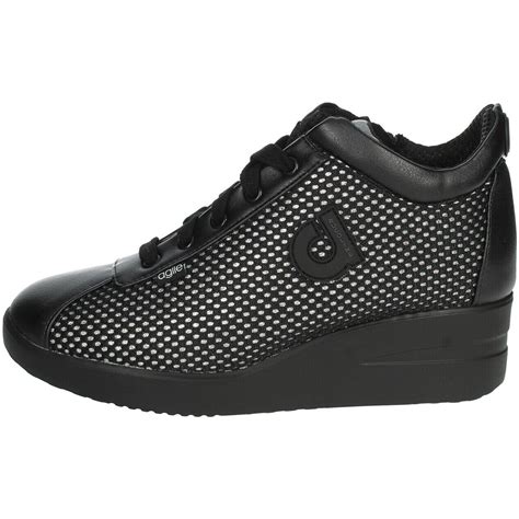 Agile By Ruco Line Jackie Scotty Noir Chaussures Basket Montante