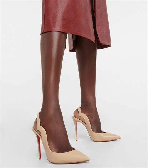 Christian Louboutin Nudes Hot Chick Leather Pumps Christian Louboutin