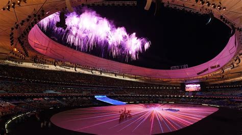 Beijing Winter Paralympics Opening Ceremony| Firework display at the ...