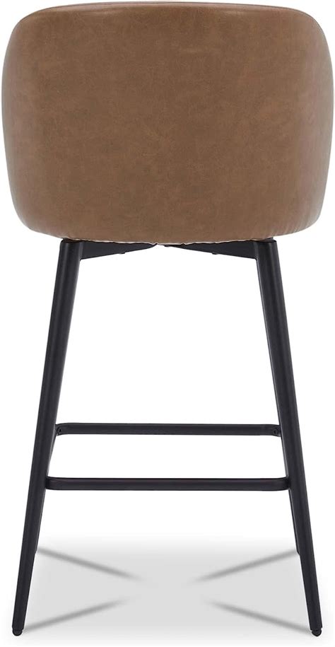 Buy Watson Whitely Counter Height Swivel Bar Stools Faux Leather