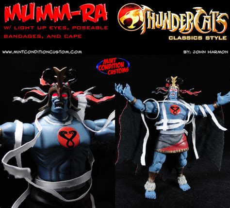 Custom Mumm Ra W Light Up Eyes 6 Thundercats Classics Action Figure