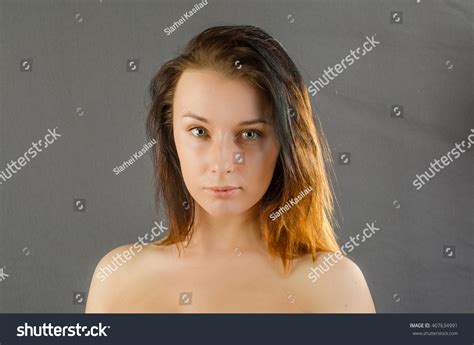 Beautiful Woman Portrait Nude Shoulders Female Stock Photo Shutterstock