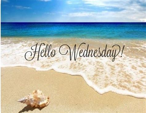Happy Wednesday Beach Images Printable Template Calendar