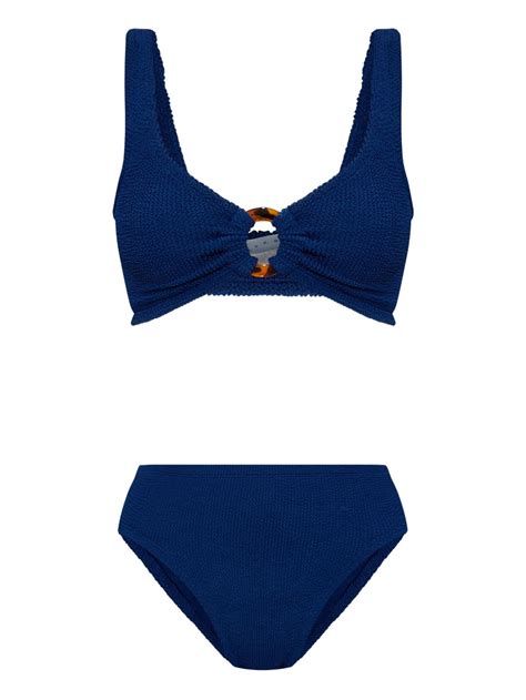 Hunza G Nadine Bikini Set Blue FARFETCH