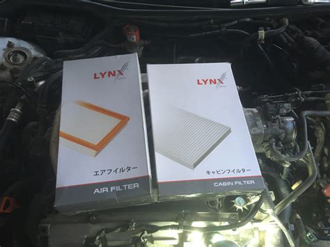 Фильтр ДВС и салонный угольный Lynx. — Honda Accord Coupe (6G), 3 л ...