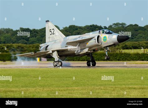 Saab Viggen Clásico Avión De Combate Y Avión De Ataque Conservado Con