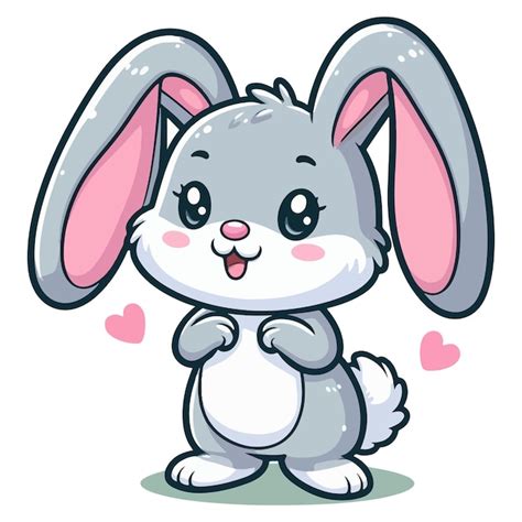Bunny Cartoon Royaltyfree Vector Graphic Premium Ai Generated Vector