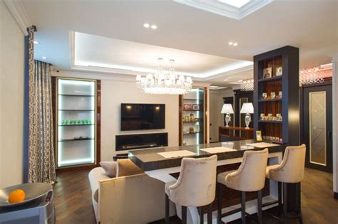 Барная стойка в гостиной: фото популярных моделей и их описание ...