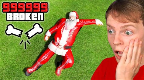 GTA 5 streamer Nought attempts to break every one of Santa Claus’ bones using mods