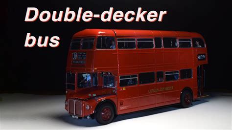 London Bus 1 24 Modelkit Step By Step Building YouTube