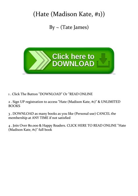 (Hate (Madison Kate, #1))