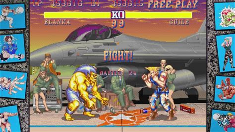 Street Fighter 2 Hyper Fighting Blanka Vs Guile YouTube