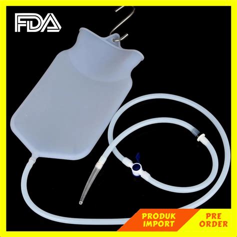 Jual PRODUK IMPORT 2000ml Medical Enema Bag Kits Anal Cleaner Shower Vaginal Washing Intestine