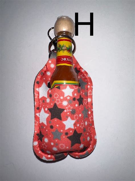 Mini Cholula Hot Sauce Keychain Mini Cholula Hotsauce Hot Sauce Keychain Etsy