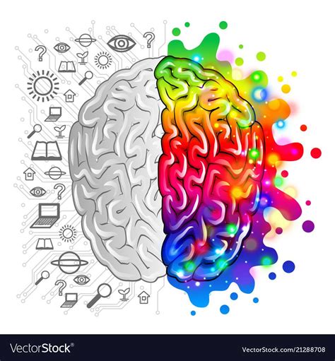 Human Brain Concept Logic And Creative Vector Photo Realistic