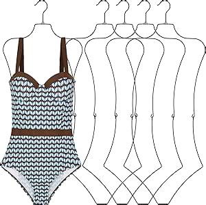 Amazon Body Shape Bikini Display Hanger Pack Swimsuit Hangers Metal Bathing Suit Hangers
