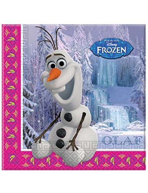 Serviettes Olaf La Reine Des Neiges