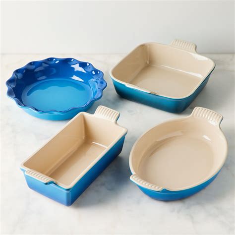 Le Creuset Stoneware Heritage Bakeware 4-Piece Set, 4 Colors | Food52 ...