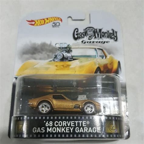 Hot Wheels 68 Corvette Gas Monkey Shopee Malaysia